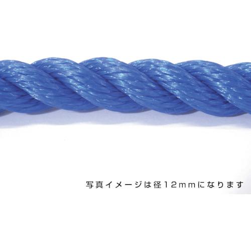 ■グリーンクロス ポリエチレンロープ 青 8mm 100m巻〔品番:6300040558〕【5309540:0】[送料別途見積り][法人・事業所限定][外直送][店頭受取不可]