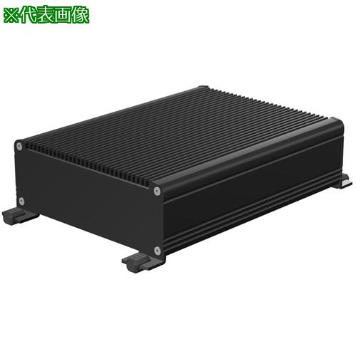 ■タカチ フランジ足付ヒートシンクアルミケース〔品番:EXHF14519BB〕【5317523:0】[法人・事業所限定][外直送元][店頭受取不可]