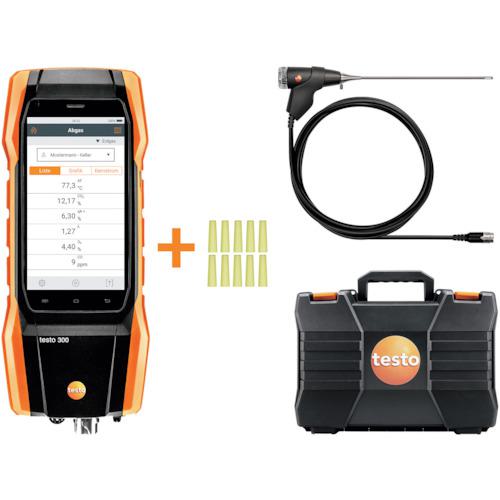 ■TESTO スマート排ガス計 testo 300 O2,COH2補償付き,300MMプローブセット〔品番:TESTO300O2COH2300MMSET〕【5353182:0】[送料別途見積り][法人・事業所限定][直送][店頭受取不可] 303,160円