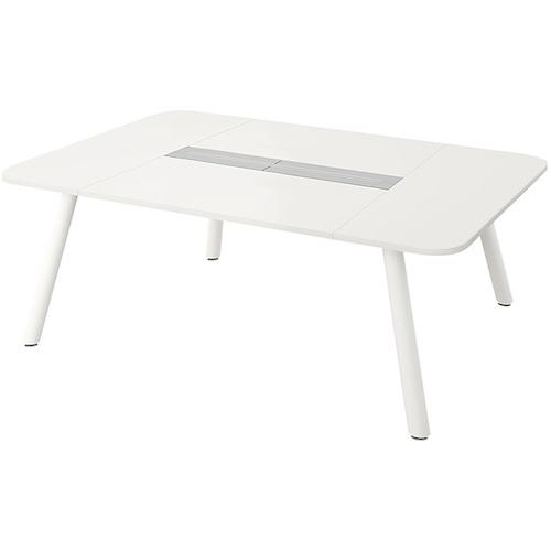■NAIKI ベンチテーブル〔品番:MCF2214KWH〕【5355751:0】[送料別途見積り][法人・事業所限定][外直送][店頭受取不可]