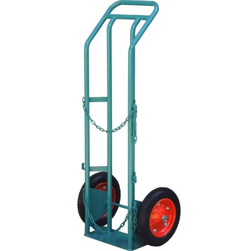 ■KS ボンベ運搬車 プロパン50KG・30KG・20KG アセチレン7KG・4KG容器1本用〔品番:KSAP50〕【5359288:0】[送料別途見積り][法人・事業所限定][外直送][店頭受取不可]｜ホームセンターバロー　店