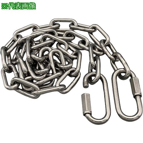 ■ラクテム 溶接チェーン ステンレス 線径5mm 3M リングキャッチ付〔品番:WSR53〕【5362568:0】[送料別途見積り][掲外取寄][店頭受取不可]