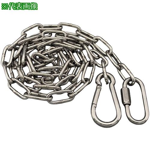 ■ラクテム 溶接チェーン ステンレス 線径3mm 10M AKフック・リングキャッチ付〔品番:WSRA310〕【5364209:0】[送料別途見積り][掲外取寄][店頭受取不可]