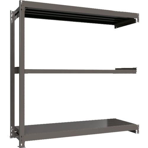 ■ICHIMAI 重量ボルトレスラック 段荷重1000Kg H1800×W1800×D600 天地3段 連結グレー〔品番:TH1000666R3〕【5382740:0】[送料別途見積り][法人・事業所限定][直送][店頭受取不可]