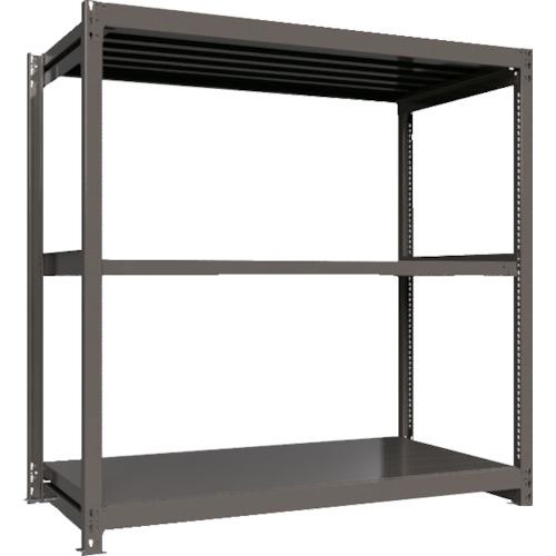 ■ICHIMAI 重量ボルトレスラック 段荷重1000Kg H1800&times;W1800&times;D900 天地3段 単体グレー〔品番:TH1000669T3〕【5385856:0】[送料別途見積り][法人・事業所限定][直送][店頭受取不可]｜ホームセンターバロー　店