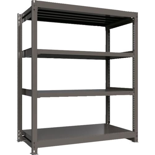 ■ICHIMAI 重量ボルトレスラック 段荷重1000Kg H1800&times;W1500&times;D750 天地4段 単体グレー〔品番:TH1000657T4〕【5387420:0】[送料別途見積り][法人・事業所限定][直送][店頭受取不可]｜ホームセンターバロー　店