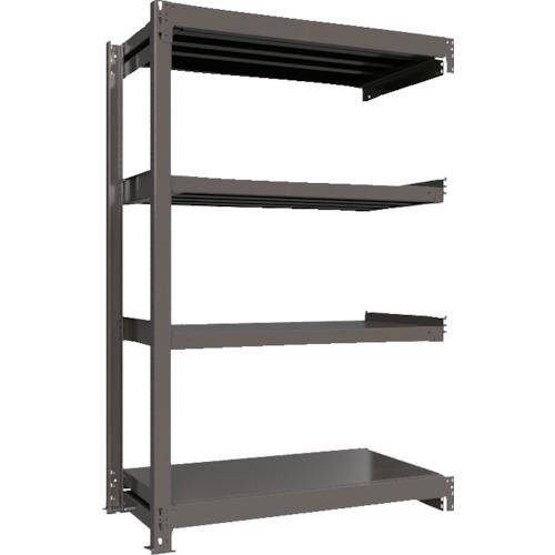 ■ICHIMAI 重量ボルトレスラック 段荷重1000Kg H1800&times;W1200&times;D600 天地4段 連結グレー〔品番:TH1000646R4〕【5387425:0】[送料別途見積り][法人・事業所限定][直送][店頭受取不可]｜ホームセンターバロー　店
