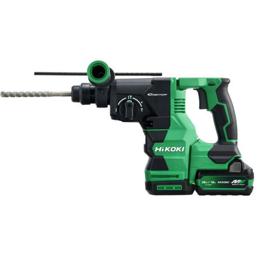 ■HiKOKI ロータリハンマドリル 18V SDSプラスシャンク 新マルチボルトセット品〔品番:DH1826DA2XPZ〕【5387447:0】[店頭受取不可]