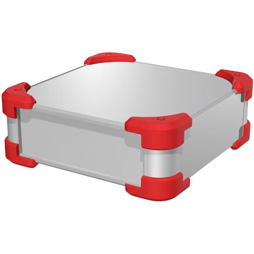 ■タカチ コーナーガード付アルミケース〔品番:AUG1333016SR〕【5388464:0】[法人・事業所限定][外直送元][店頭受取不可]