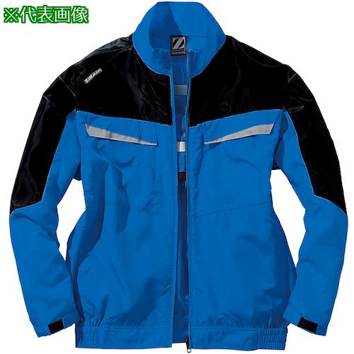 ■自重堂 空調服長袖ブルゾン ロイヤル ブル- M〔品番:74140080M〕【5390738:0】[送料別途見積り][掲外取寄][店頭受取不可]