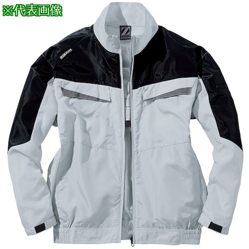 ■自重堂 空調服長袖ブルゾン シルバ- L〔品番:74140036L〕【5392260:0】[送料別途見積り][掲外取寄][店頭受取不可]
