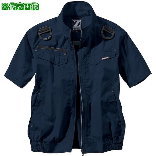 ■自重堂 空調服半袖ブルゾン ネ-ビ- EL〔品番:74130011EL〕【5392359:0】[送料別途見積り][掲外取寄][店頭受取不可]