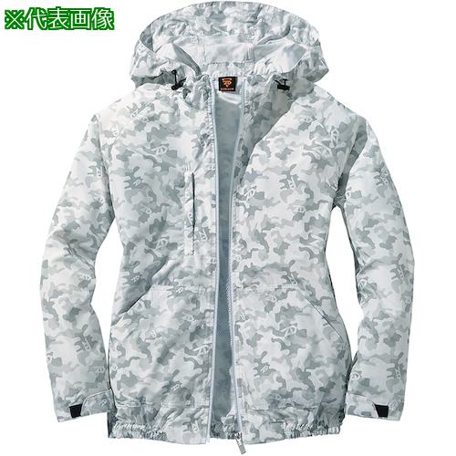 ■自重堂 空調服長袖ブルゾン シルバ-カモフラ 4L〔品番:741701414L〕【5393870:0】[送料別途見積り][掲外取寄][店頭受取不可]