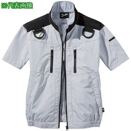 ■自重堂 空調服半袖ブルゾン シルバ- S〔品番:54090036S〕【5393901:0】[送料別途見積り][掲外取寄][店頭受取不可]