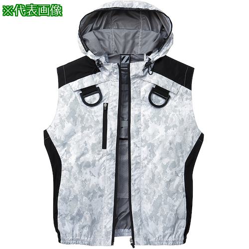 ■自重堂 空調服ベスト シルバ-カモフラ EL〔品番:74200141EL〕【5397037:0】[送料別途見積り][掲外取寄][店頭受取不可] 5,011円