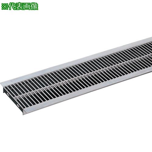 ■奥岡 ステンレス製 U字溝用 グレーチング 溝幅240用 P15 ノンスリップ〔品番:OSU4NS3824CP15〕【5398128:0】[送料別途見積り][法人・事業所限定][外直送][店頭受取不可]
