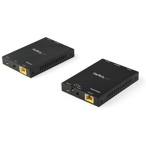 ■StarTech HDMIエクステンダー/4K60Hz 50m/Cat6(カテゴリ6)/7.1ch オーディオ/信号ブースター/延長器〔品番:ST121HD20V〕【5400099:0】[法人・事業所限定][外直送元][店頭受取不可]