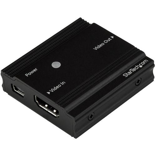 ■StarTech HDMIエクステンダー/4K60Hz 10m、1080p 35m/7.1ch/信号ブースター/HDMIリピーター 延長器〔品番:HDBOOST4K〕【5400100:0】[法人・事業所限定][外直送元][店頭受取不可]｜ホームセンターバロー　店