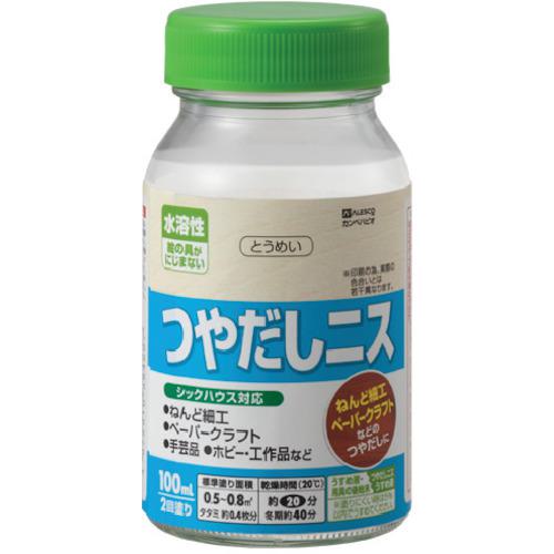 ■KANSAI 水溶性つやだしニスA 100ML とうめい《12本入》〔品番:787101100〕【5430330×12:0】[送料別途見積り][掲外取寄][店頭受取不可]