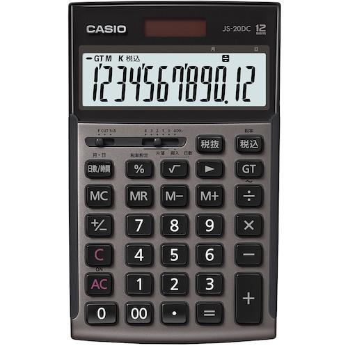 ■カシオ 本格実務電卓 グレージュブラウン〔品番:JS20DCGBN〕【5431005:0】[店頭受取不可]