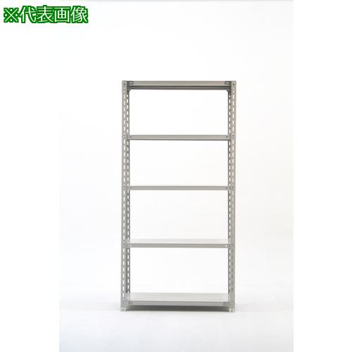 ■双福鋼器 軽量ボルト式ラック 120kg 2400&times;1800&times;450 天地5段 ホワイトグレー〔品番:TK86455〕【5434094:0】[法人・事業所限定][外直送元][店頭受取不可]｜ホームセンターバロー　店
