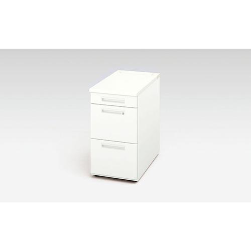 ■NAIKI 脇デスク XEHH型/天板:ホワイト 本体:クリアーホワイト/W400×D800×H720〔品番:XEHH048GWH〕【5443443:0】[送料別途見積り][法人・事業所限定][外直送][店頭受取不可]
