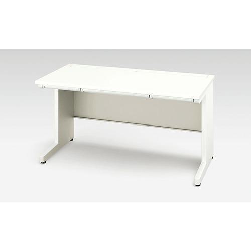 ■NAIKI 平デスク XEHH型/天板:ホワイト 本体:クリアーホワイト/W1400×D800×H720〔品番:XEHH148FWH〕【5443538:0】[送料別途見積り][法人・事業所限定][外直送][店頭受取不可]