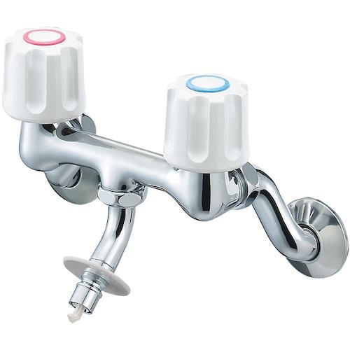 ■SANEI ツーバルブ洗濯機用混合栓〔品番:K1101TVW〕【5454499:0】[送料別途見積り][掲外取寄][店頭受取不可]