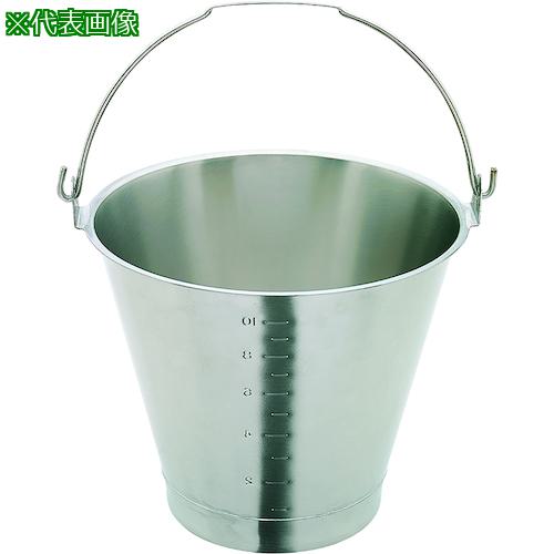 ■SUGICO スギコ 18-8目盛付バケツ(ベース付) φ326×H300mm〔品番:SH654913WBM〕【5457776:0】[送料別途見積り][掲外取寄][店頭受取不可]