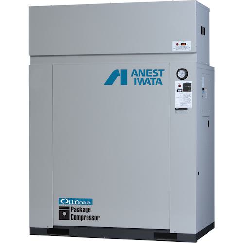 ■アネスト岩田 レシプロコンプレッサ(パッケージ・オイルフリータイプ) ドライヤー 50Hz モーター出力5.5kW〔品番:CFP55CF14DM5〕【5475294:0】[法人・事業所限定][外直送元][店頭受取不可]