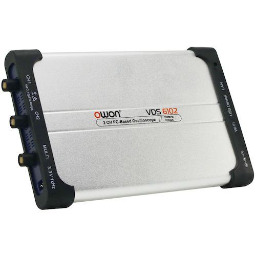 ■ヤマト OWON PCベース・オシロスコープ (VDS6102A,100MHz,2CH)〔品番:VDS6102A〕【5523678:0】[送料別途見積り][掲外取寄][店頭受取不可]