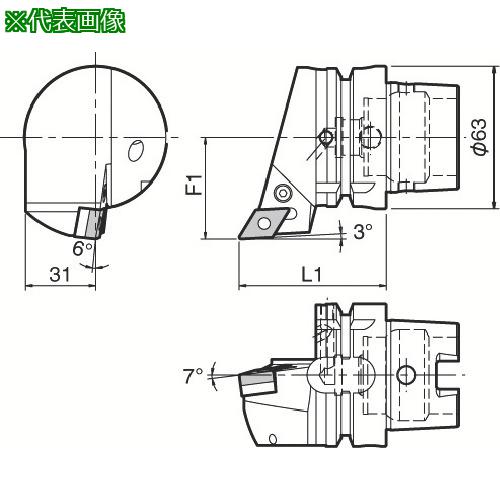 ■京セラ 複合加工機用旋削工具 外径・倣い加工用ホルダ PDJN〔品番:T63HPDJNLDX15〕【5532213:0】[送料別途見積り][掲外取寄][店頭受取不可]
