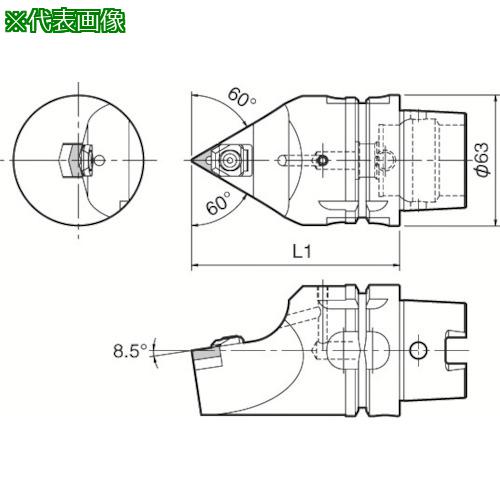 ■京セラ 複合加工機用旋削工具 外径加工用ホルダ WTEN〔品番:T63HWTENNH16〕【5532388:0】[送料別途見積り][掲外取寄][店頭受取不可]