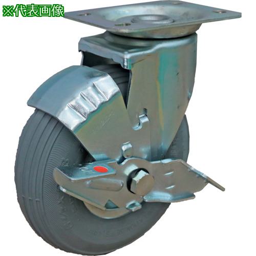 ■ヨドノ 空気入タイヤ自在車ストッパー付〔品番:HCJB612X23〕【5536267:0】[送料別途見積り][掲外取寄][店頭受取不可]