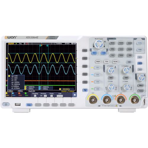 ■ヤマト OWON オシロスコープ(XDS3064E,60MHz,4CH)〔品番:XDS3064E〕【5544191:0】[送料別途見積り][掲外取寄][店頭受取不可]