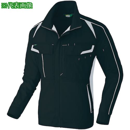 ■アイトス 春夏長袖ストレッチブルゾン(エコワーカーストレッチ) ブラック 6L〔品番:AZ19300106L〕【5546514:0】[送料別途見積り][掲外取寄][店頭受取不可]