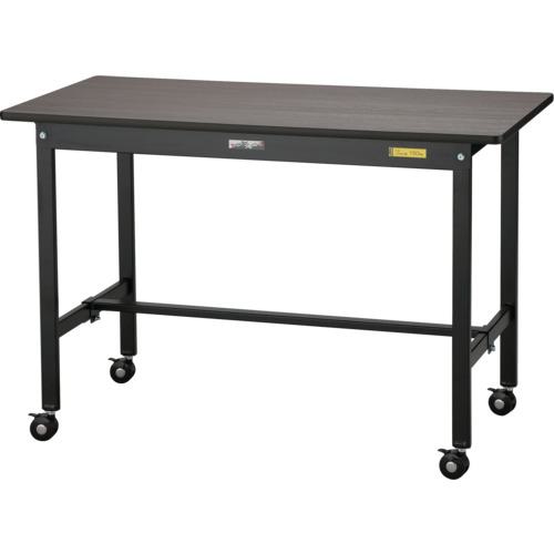 ■ヤマテック 軽量作業台 ワークテーブル ブラックシリーズ 移動式 荷重150KG W1200×D600×H804〔品番:SUMC1260MB〕【5560332:0】[法人・事業所限定][直送元][店頭受取不可]