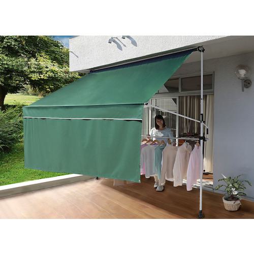 ■TASSCOM 前幕竿付きオーニング5 3m ブラウン〔品番:TAN110530GN〕【5566048:0】[法人・事業所限定][外直送元][店頭受取不可]｜ホームセンターバロー　店
