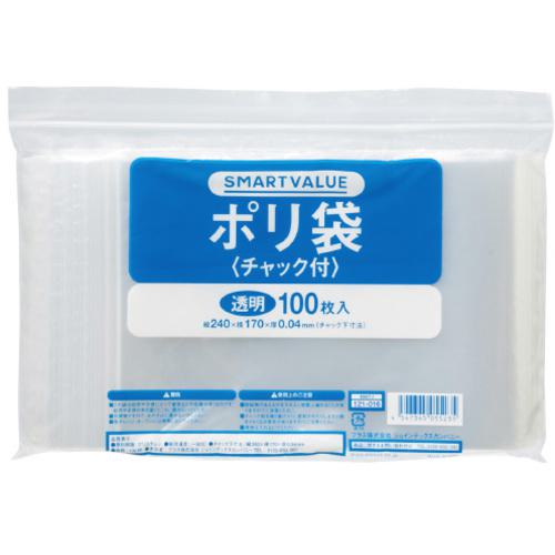 ■JTX 121017)ポリ袋チャック付170X240 1000枚B807J10〔品番:121017〕【5630370:0】[送料別途見積り][掲外取寄][店頭受取不可]