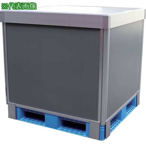 ■ADF ダンカーゴL型分離 4面パネルタイプ 1100x1100xH950 グレー〔品番:DANLP411095G〕【5656971:0】[送料別途見積り][法人・事業所限定][直送][店頭受取不可]