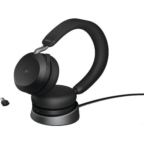 ■Jabra Jabra Evolve2 75 Link380c MS Stereo Stand Black〔品番:27599999889〕【5657487:0】[送料別途見積り][法人・事業所限定][直送][店頭受取不可]