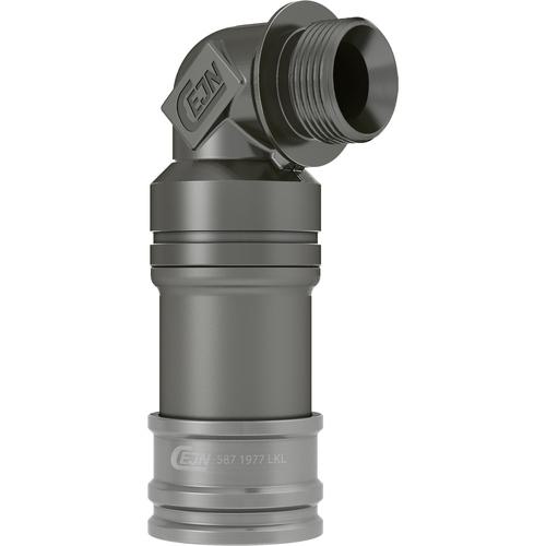 ■CEJN ウルトラフローカップリング(ソケット)呼径12mm アルミ製 G3/4オネジー90°エルボ EPDM〔品番:105871977〕【5663804:0】[送料別途見積り][法人・事業所限定][掲外取寄][店頭受取不可]