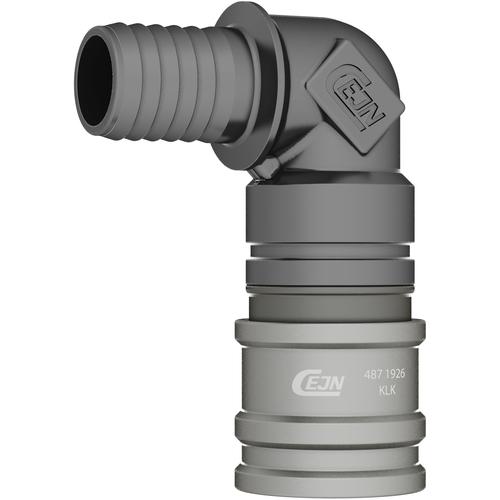 ■CEJN ウルトラフローカップリング(ソケット)呼径8mm アルミ製 ホース接続5/8”ー90°エルボ FVMQ〔品番:104871926〕【5664757:0】[送料別途見積り][法人・事業所限定][掲外取寄][店頭受取不可]