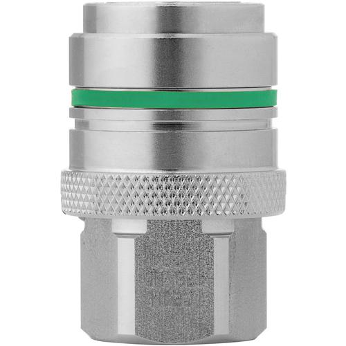 ■CEJN ノン・ドリップカップリング(ソケット)呼径6mm ステンレス製 バルブ付 NPT3/8&rdquo;メネジ FPM〔品番:104771410〕【5664758:0】[送料別途見積り][法人・事業所限定][掲外取寄][店頭受取不可]｜ホームセンターバロー　店