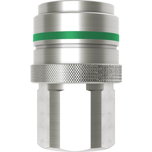 ■CEJN ノン・ドリップカップリング(ソケット)呼径9mm 真鍮製 バルブ付 G1/2”メネジ NBR〔品番:105671200〕【5664966:0】[送料別途見積り][法人・事業所限定][掲外取寄][店頭受取不可]