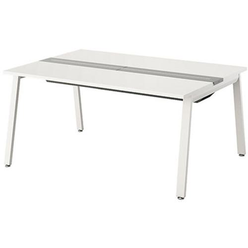 ■NAIKI 大型ベンチテーブル(基本型)(両面タイプ)〔品番:RXFN1812KWHP〕【5682552:0】[送料別途見積り][法人・事業所限定][外直送][店頭受取不可]