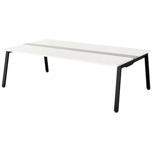 ■NAIKI 大型ベンチテーブル(基本型)(両面タイプ)〔品番:RXFN2414KBSP〕【5684645:0】[送料別途見積り][法人・事業所限定][外直送][店頭受取不可]