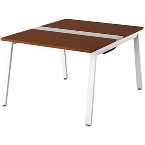 ■NAIKI 大型ベンチテーブル(基本型)(両面タイプ)〔品番:RXFN1414KWWNP〕【5684683:0】[送料別途見積り][法人・事業所限定][外直送][店頭受取不可]