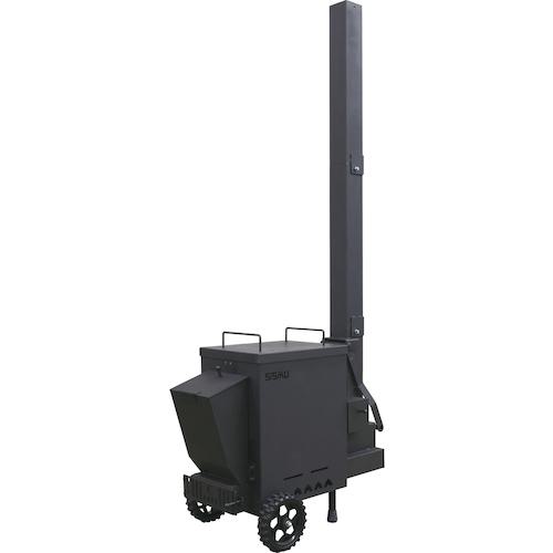 ■シシク 炭焼き台車もくもくもっく〔品番:MOKU〕【5689847:0】[送料別途見積り][法人・事業所限定][外直送][店頭受取不可]