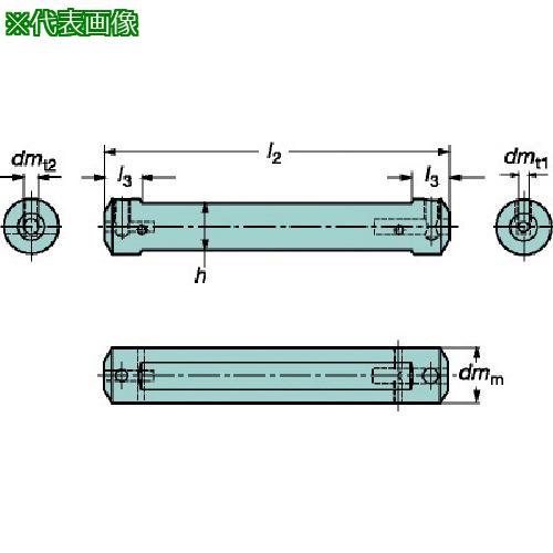 ■SANDVIK 円筒平取り付きシャンク コロターンXSアダプタ(425)〔品番:CXSA2207〕【5698081:0】[送料別途見積り][掲外取寄][店頭受取不可]